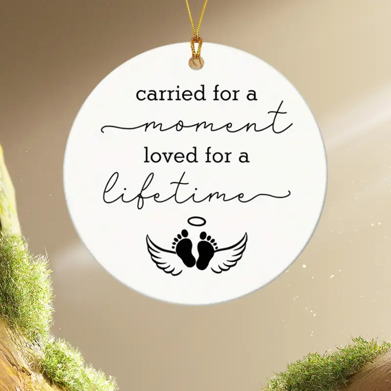 1pc Cherished Moments, Loved Forever "Loved For A Lifetime" Memorial Ornament