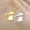 "A Mother's Love" Mother & Baby Necklace