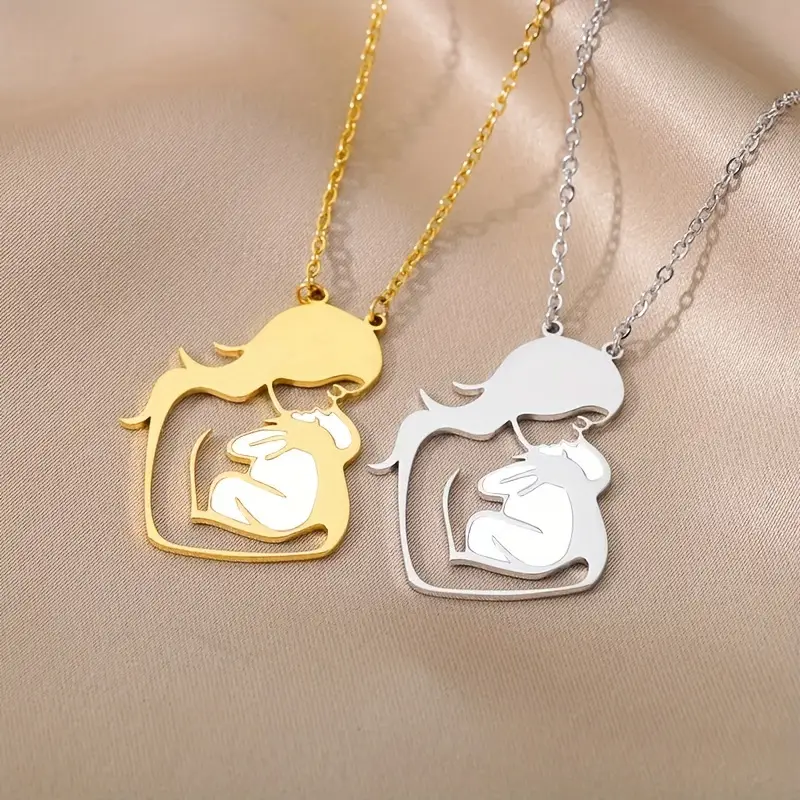 "A Mother's Love" Mother & Baby Necklace