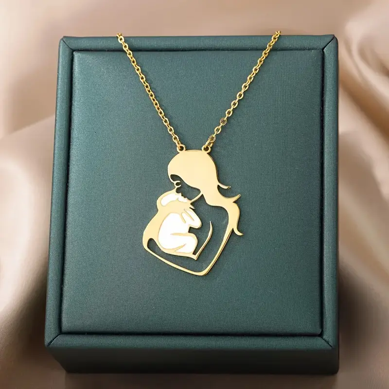 "A Mother's Love" Mother & Baby Necklace