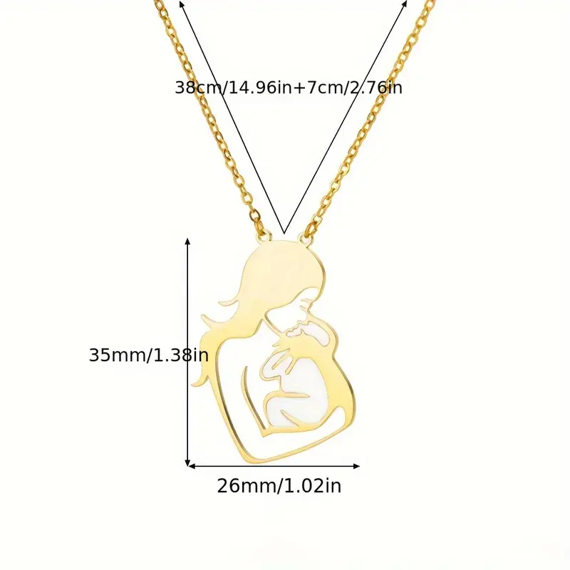 "A Mother's Love" Mother & Baby Necklace