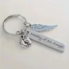 "Mommy & Daddy of an Angel" Memorial Keychain Set