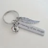 "Mommy & Daddy of an Angel" Memorial Keychain Set