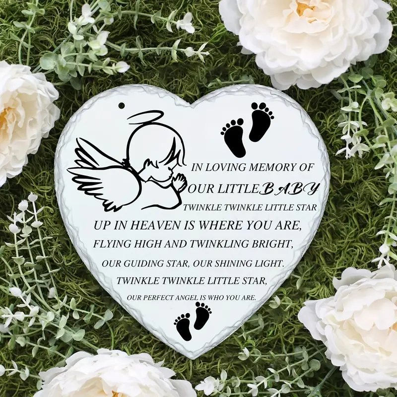 "Twinkle Little Star" Angel Baby Memorial Plaque