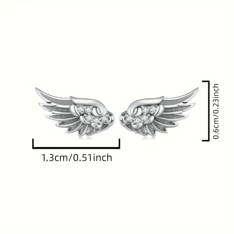 Angel Wing Stud Earrings