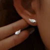 Angel Wing Stud Earrings