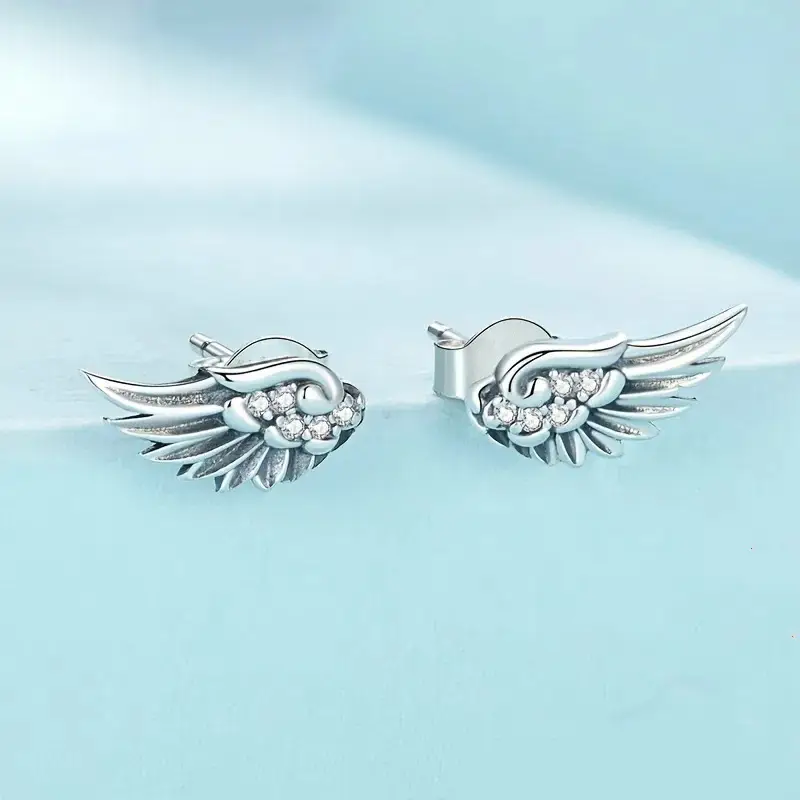 Angel Wing Stud Earrings