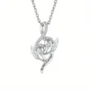 "Mommy of an Angel" Memorial Footprint Necklace