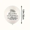 Elegant Memorial Balloons 12-2 10 Piece 12'' Elegant Memorial Balloons – A Loving Tribute to Your Angel Baby