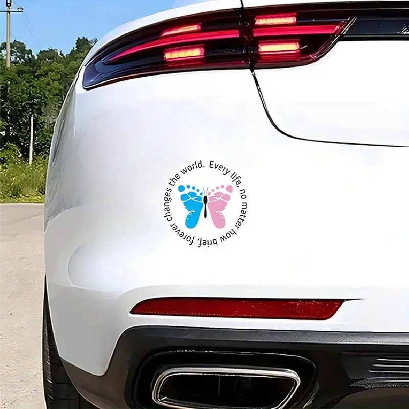 "Forever Footprints" Infant Loss Awareness Vinyl Sticker