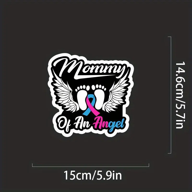 "Mommy of an Angel" Memorial Vinyl Sticker "Mommy of an Angel" Memorial Vinyl Sticker