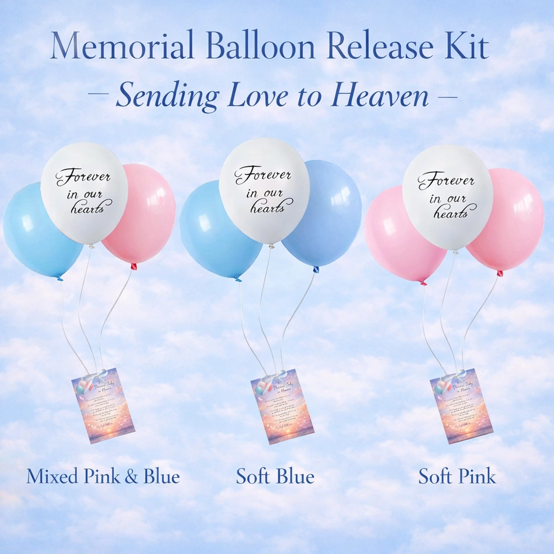 Memorial-Balloon-Release-Kit-3-colours.webp Memorial Balloon Release Kit – Sending Love to Heaven